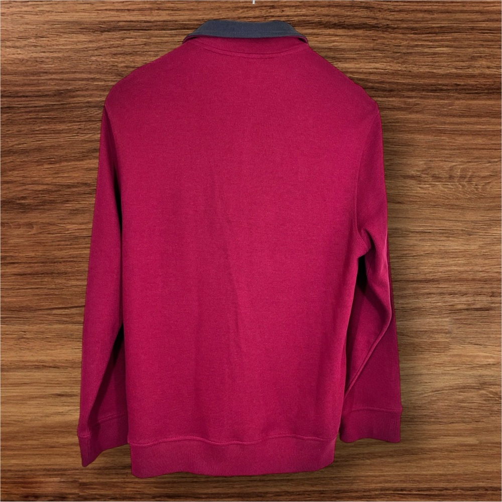 Van Heusen Men’s Medium Red 1/4 Zip Top. - Picture 3 of 10